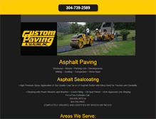 Tablet Screenshot of custompavingandsealing.net